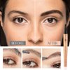 2 Pcs Magic Eyebrow Pencil Eyebrow Microblading Pen,Eye Makeup Eyebrow Pen Micro 4 Point Brow Pen Lift & Snatch Eyebrow Microblading Pen Creates Natural Looking Brows,Light & Dark Brown