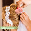 30 Pieces French Hair Side Combs Set Colorful Hair Clip Combs Plastic Twist Comb Accessories for Women, 3 Styles(14, 11, 23 Teeth,Retro Color)
