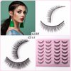 SQYlashes Short Lashes Natural Wispy Lashes Cat Eye False Eyelashes - Mixed 2 Styles, 14 Pairs, MG01