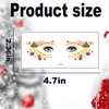 Christmas Eye shadow Tattoo Sticker, 20 pcs Temporary Eye Tattoo Makeup Transfer Stickers Xmas Women Eyeshadow Sticker