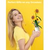 AMSHINE Sunflower Building Block Set, Flower Bouquet with Vase Building Toys, Party Gift Favor for Adults Teens Kids Girls Boys
