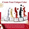MIZHSE Christmas Nail Polish Set, 6 Colors Red Green Yellow White Sliver Sparkle Polish Set Quick Dry Nail Polish Set with Xmas Sticker, Fall Winter Manicure Gift for Women