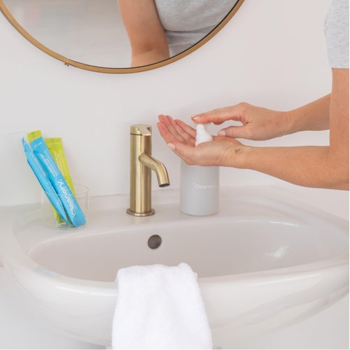 Hydrating Liquid Hand Soap Refill Powder Concentrate 4 Pack Moisturizing Hand Wash, No Harsh Chemicals, Cruelty Free, Eco-Friendly, Makes 10oz Each, Blood Orange & Mint Scent