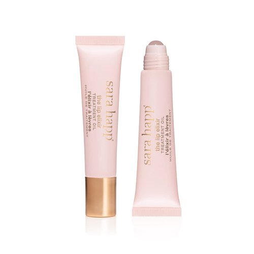 Sara Happ The Lip Elixir: Hydrating Lip Treatment Oil for Lips: Refine Fine Lines & Reduce Signs of Aging, Rejuvenating, Moisturizing with Jojoba Oil & Hyaluronic Acid, 0.45 oz.