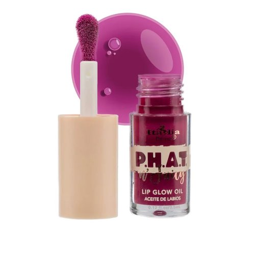 Italia Deluxe P.H.A.T. n' Juicy Lip Glow Oil Lip Gloss (Buzzin'), 0.12 Fl Oz (Pack of 1), That's Hot