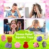 100 Pack Squishies Toys, Tiny Mochi Squishy Fidget Toys Random Bulk Party Favors for Kids 4- 8 8-12 Goodie Bag Pinata Stocking Stuffers Classroom Prizes Treasure Box Egg Fillers Girls