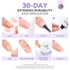 SAVILAND Gel X Nail Glue: 30-Day Lasting Solid Nail Glue Gel for Press On Nails 20 g Strong Gel Nail Glue U V Nail Glue Gel Fake Nails Glue 3D Nail Art Non-Sticky Gel Home Salon DIY Starter SSProTip X