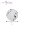 Molly & Mo Squeaky Dog Chew Toy Set with Baseball, Football and Shoe Shapes (Baseball)