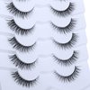 DSLONG 7 Pairs Cat Eye Lashes Natural Look 5-13MM Short False Eyelashes 3D Multi layered Invisible Eyelashes Strip For Small Eyes That Look Like Extensions (N1)