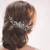 Yean Wedding Hair Comb Silver Rhinestones Opal Crystal Vintage Bridal Hair Clips Accessories for Brides and Bridesmaids