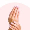 Semi Cured Gel Nail Strips Fench Nail Tips UV Nails Gel Nail Stickers 22 Pieces Clear Pink French Nail Polish Strips Works with UV Nail Lamp Easy Application & Removal