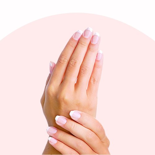 Semi Cured Gel Nail Strips Fench Nail Tips UV Nails Gel Nail Stickers 22 Pieces Clear Pink French Nail Polish Strips Works with UV Nail Lamp Easy Application & Removal