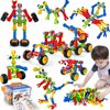 Kids STEM Building Toys for 3 4 5 6 7 8+ Year Old Boy Girl Birthday Gift, 125 Pcs Preschool Classroom Educational Building Blocks Stem Kits Activities Ages 3-5 4-8 5-7 6-8 Engineering Creative Games