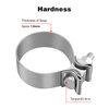 EVIL ENERGY 2.5 Inch Exhaust Clamp,2 1/2" Narrow Band Muffler Clamp Stainless Steel for Pipes,Mufflers,Catalytic Converters 2PCS