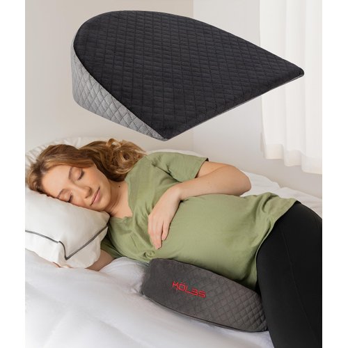 Kӧlbs Wedge Pregnancy Pillow | Memory Foam Pregnancy Pillow for Sleeping, Back, Knees and Legs | Maternity Wedge Pillow for Belly Support