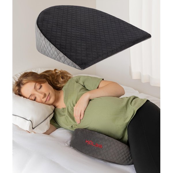 Kӧlbs Wedge Pregnancy Pillow | Memory Foam Pregnancy Pillow for Sleeping, Back, Knees and Legs | Maternity Wedge Pillow for Belly Support