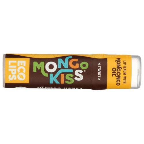 Mongo Kiss Display Center - Lip Balm - Organic - Eco Lips - Vanilla Honey - 0.25 oz - Case of 15