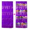 Hanging Over Door Toy Storage Organizer (24 Pockets), Compatible with LOL OMG Dolls Surprise Doll (Toys Not Included), Purple(57.5''x22'') (Purple)