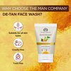 The Man Company De Tan Face Wash with Turmeric & Moringa Tan Removal, Oil Control & Deep Cleansing Blackheads Removal (100 ml (Pack of 1))
