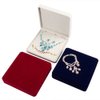 JunningGor Jewelry Set Velvet Box Necklace Earring Ring Necklace Bracelet Gift Display Case Wedding Jewelry Storage Holder (Beige)