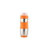 Kid Basix Safe Sporter | Lunch & Sport Stainless Steel Water Bottle | Easy Pull Spout | Mud Cap|Dishwasher Safe |Holds 16 Oz. | Orange