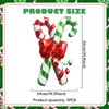 HAIMITI 3pcs Christmas Balloons Christmas Candy Canes Aluminum Foil Balloons Red Green Big Balloons Cute Cartoon Arch Kit For Christmas Kids' Party Supplies Accessories