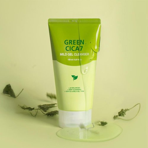 Green 7 Mild Gel Cleanser 150ml(5.07 oz), pH Balanced, Deep Cleansing Moisturizing Facial Foam Cleanser For The YEON