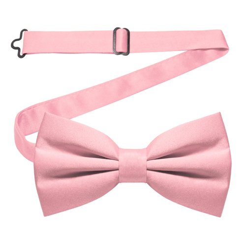JEMYGINS Blush Pink Pre-tied Bow Tie Adjustable Bowtie for Men(28)