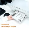 HokLoindustry Half Sheet Labels(100 Sheet,200 Labels),Printable White Shipping Labels for Laser/Inkjet Printer,8.5"x5.5" Half Sheet Shipping Labels 2 per Sheet,Permanent Adhesive Commercial Grade