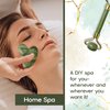 Beautyfrizz Jade Face Roller - Jade Roller for Face and Gua Sha Massage Tool - Gua Sha and Jade Roller - Guasha Tool for Face - Skin Care Gift Set