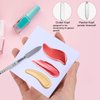 Oruola 100 Sheets Disposable Nail Art Palette Paper,Paper Palette Makeup Mixing,2 Sizes of Waterproof Portable Nail Art Palette with Stainless Cosmetic Spatula for Makeup Nail Gel Mixing Home Salon