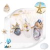 Summer Nail Art Rhinestones, 2 Boxes Tropical Ocean Nail Charms Shell Starfish Conch Sea Series 3D Beach Nail Design Accessories Manicure DIY Seashell Nail Decoration for Women Girls