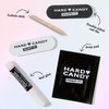 Hard Candy Press On Nails, Reusable with Gel Shine Finish, Future Visions, Purple, Glossy Multi-chrome, Long Ballerina Nails with Nail Glue and Travel Case