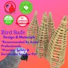 Bonka Bird Toys 3357 (Pk4) Vine Cones 5" x 1.75", Parrot Chew Foot Talon Craft Cage Toy, Amazon, African Grey, Conure, and Similar