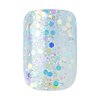 KISS Gel Fantasy Dreamdust, Press-On Nails, Nail glue included, Champagnes', Light Blue, Short Size, Squoval Shape, Includes 28 Nails, 2G Glue, 1 Manicure Stick, 1 Mini File