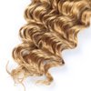 Habiliana Deep Curly Braiding Human Hair 100g 20 Inch Color 27 Honey Blonde Deep Water Wave Bulk Human Hair for Braiding No Weft Brazilian Virgin Deep Curly Human Hair Extensions for Boho Braids