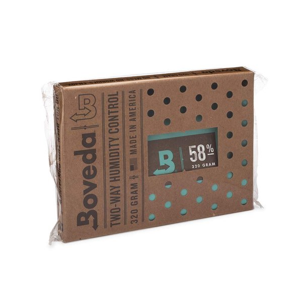 Boveda 58% Two-Way Humidity Control Pack For Storing 5 lb – Size 320 – Single – Moisture Absorber for Storage Containers – Humidifier Pack – Individually Wrapped Hydration Packet