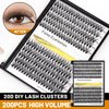 Vayator Eyelashes 10-12mm Mixed,12-14mm Mixed,14-16mm Mixed Mink Eyelashes Extension Natural Russian Volume Faux Eyelashes Individual Lashes Makeup Tools (20D-14mm-16mm Mixed)
