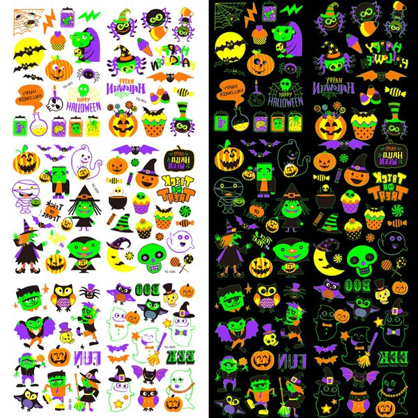 Tattoo stickers, temporary tattoos, glowing fun tattoos that can be used at parties, festivals(10.5 * 12cm)