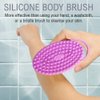 Avilana Exfoliating Silicone Body Scrubber Easy to Clean, Lathers Well, Long Lasting, and More Hygienic Than Traditional Loofah