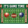 Football Backdrop It's Game Time Party Backdground Football Birthday Banner Touchdown Football Party Decorations Boy Birthday Party Backdrop 8x6FT