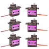 FPVDrone MG90S Servo Metal Gear Micro 9G Servo Motor Upgraded SG90 Servo for RC Helicopter Airplane Boat Controls(6PCS)