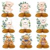 Kajaia 9 Pieces Bear Baby Shower Honeycomb Centerpieces Paper Bear Table Decorations Bear Baby Shower Decorations Table Toppers for Birthday Party Favors Supplies, 9 Styles