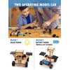 Poraxy STEM Model Car Kits, Toys for Boys Age 8-12, 5 in 1 Kids Wood Building Kit 8-10, 3D Wooden Puzzles, Educational Science Crafts Kits, Birthday Gifts for 8 9 10 11 12 13 14 Years Old Boys