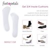 Foot Petals Women's ¾ Insole Comfort Cushion, Clear Gel, One Size