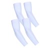 KUHNMARVIN 2pairs Women Compression Arm Sleeves for men to Cover Arms Tattoo Cover-Up Volleyball Sleeve Softball Pickleball (White)