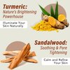 Prana Turmeric and Sandalwood Face Mask | Natural Skincare | Brightening & Hydrating | Anti-aging | Deep Pore Cleansing Facial Mask | For Acne & Dark Spots | 100% Vegan- 100ml/