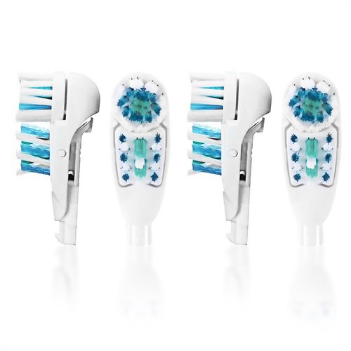 Electric Toothbrush Replacement Brush Heads - 4Pcs Travel Toothbrush Medium Adult Electric Toothbrush Head Replacements - Toothbrush Soft Bristles Spin Brush Heads Replacement Toothbrush Heads
