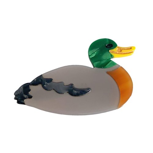 Duck Hair Clip,Cellulose Acetate Hair Clips,Small Hair Clips for Girl,Hair Accessories,Pack of 2