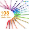 Courise - 108 Unique Colors Gel Pen Set